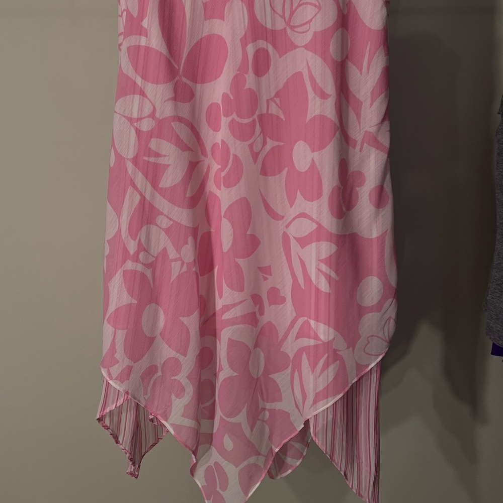 Chadwicks Pink Floral A-Line Skirt